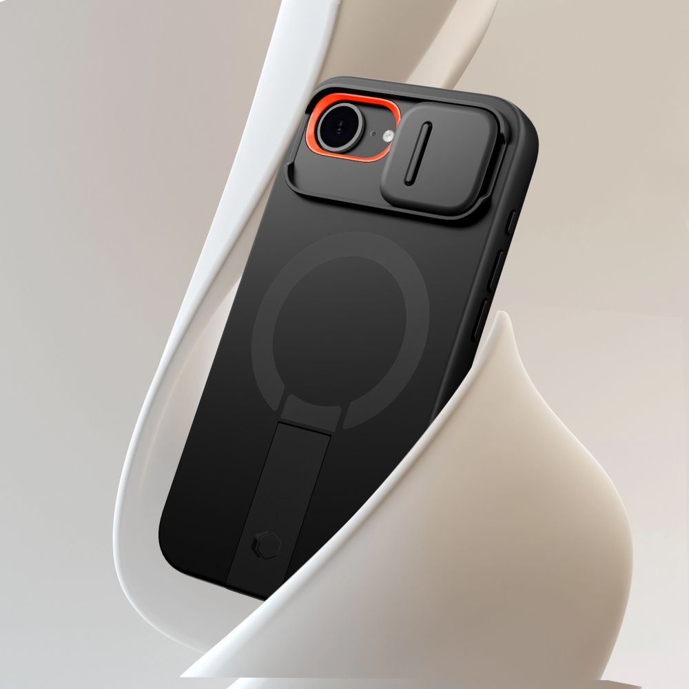 Tech-Protect Kevlar Aura MagSafe dėklas iPhone 16e – juodas -- iPhone 16e