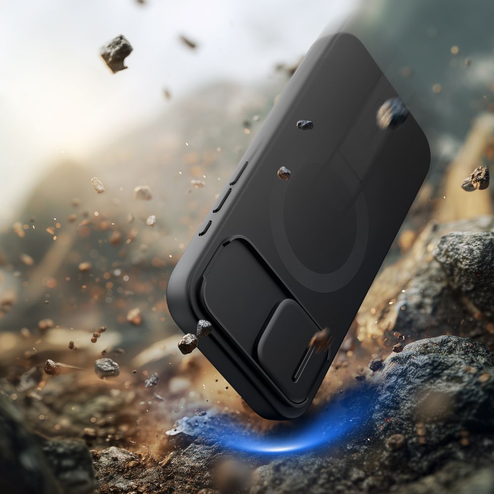 Tech-Protect Kevlar Aura MagSafe dėklas iPhone 16e – juodas -- iPhone 16e