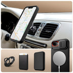 Tech-Protect Kevlar Aura MagSafe dėklas iPhone 16e – juodas -- iPhone 16e