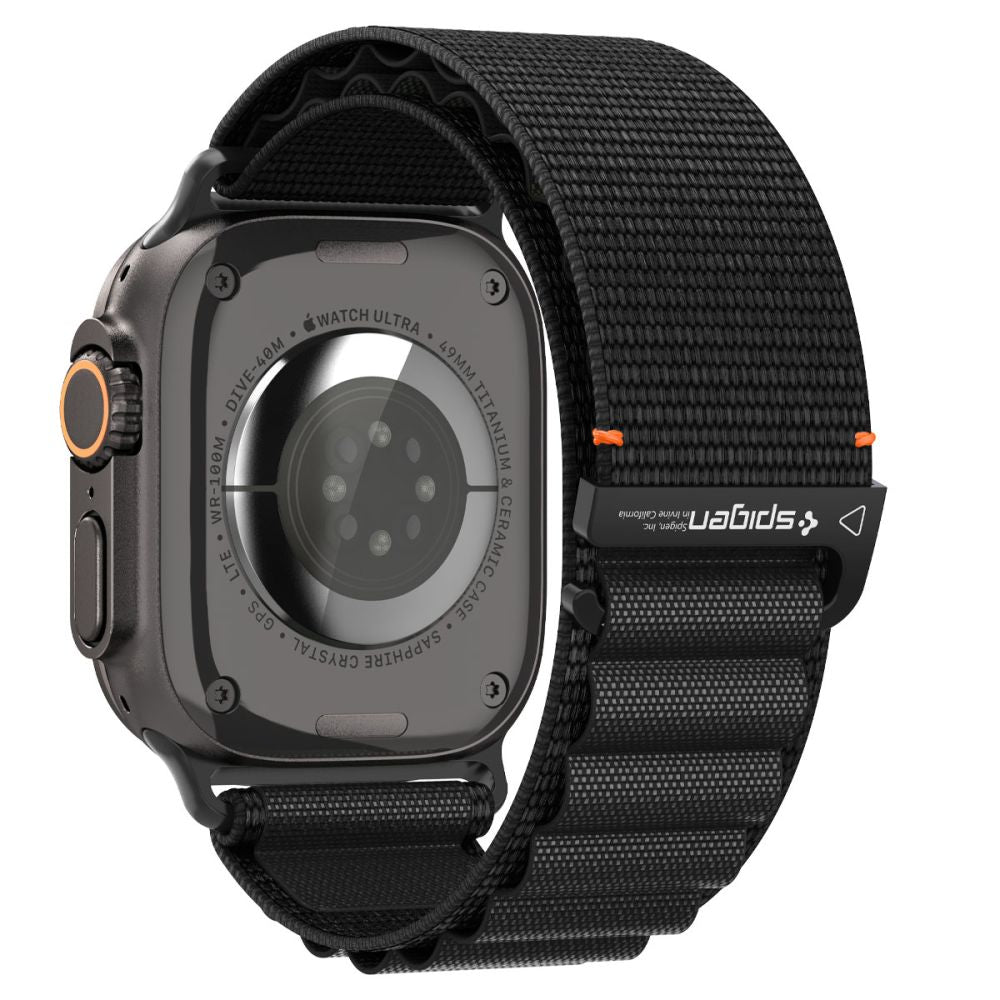 Dirželis Spigen WBF1 dirželis Apple Watch 44/45/46/49 mm – juodas