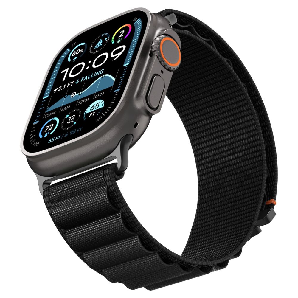 Dirželis Spigen WBF1 dirželis Apple Watch 44/45/46/49 mm – juodas