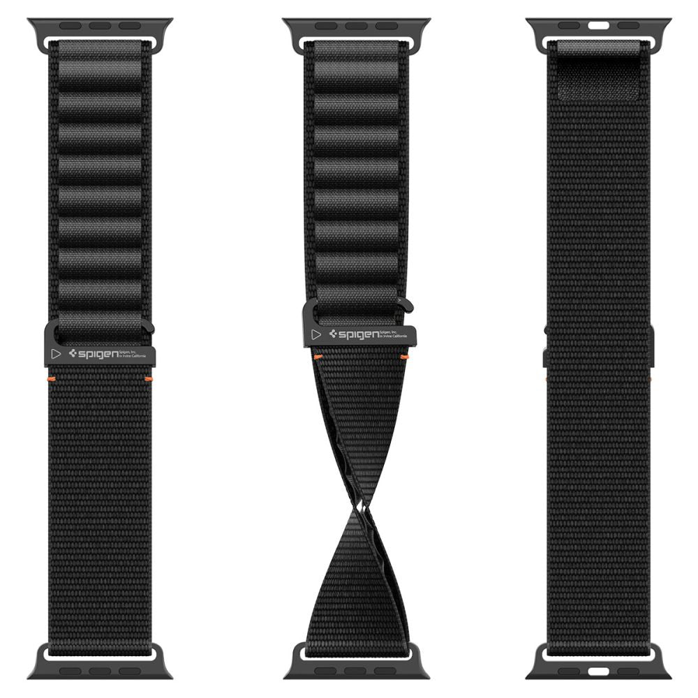 Dirželis Spigen WBF1 dirželis Apple Watch 44/45/46/49 mm – juodas