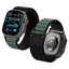 Dirželis Spigen WBF1 dirželis Apple Watch 44 / 45 / 46 / 49 mm - juodas ir žalias