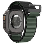 Dirželis Spigen WBF1 dirželis Apple Watch 44 / 45 / 46 / 49 mm - juodas ir žalias