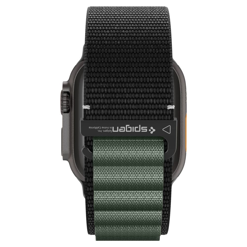 Dirželis Spigen WBF1 dirželis Apple Watch 44 / 45 / 46 / 49 mm - juodas ir žalias