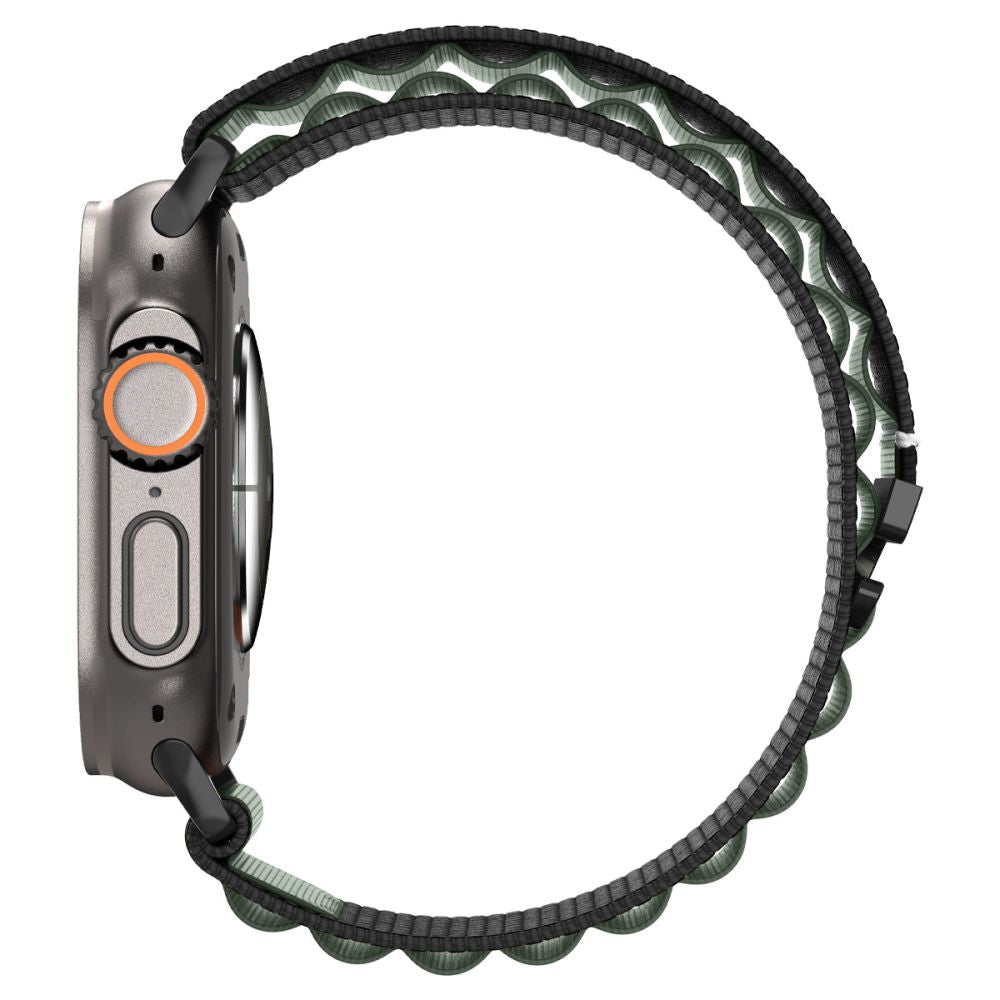 Dirželis Spigen WBF1 dirželis Apple Watch 44 / 45 / 46 / 49 mm - juodas ir žalias