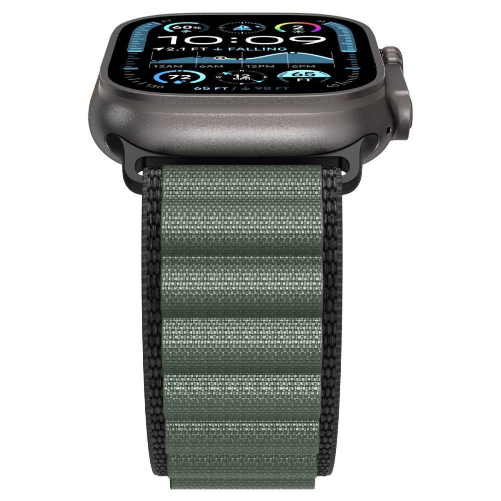Dirželis Spigen WBF1 dirželis Apple Watch 44 / 45 / 46 / 49 mm - juodas ir žalias