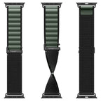 Dirželis Spigen WBF1 dirželis Apple Watch 44 / 45 / 46 / 49 mm - juodas ir žalias