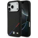 BMW M Carbon Tricolor Line MagSafe dėklas, skirtas iPhone 17 Pro - Juodas -- iPhone 17 Pro