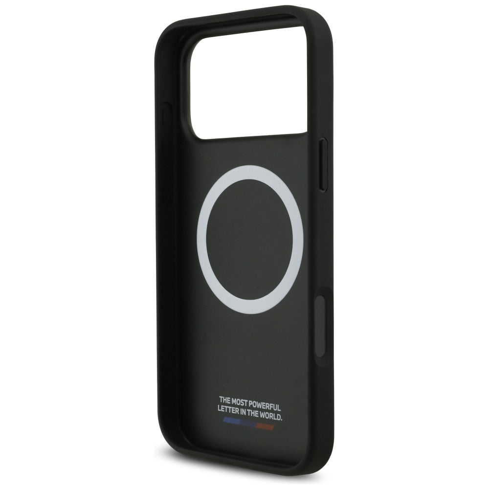 BMW M Carbon Tricolor Line MagSafe dėklas, skirtas iPhone 17 Pro Max - Juodas -- iPhone 17 Pro Max