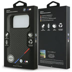 BMW M Carbon Tricolor Line MagSafe dėklas, skirtas iPhone 17 Pro Max - Juodas -- iPhone 17 Pro Max