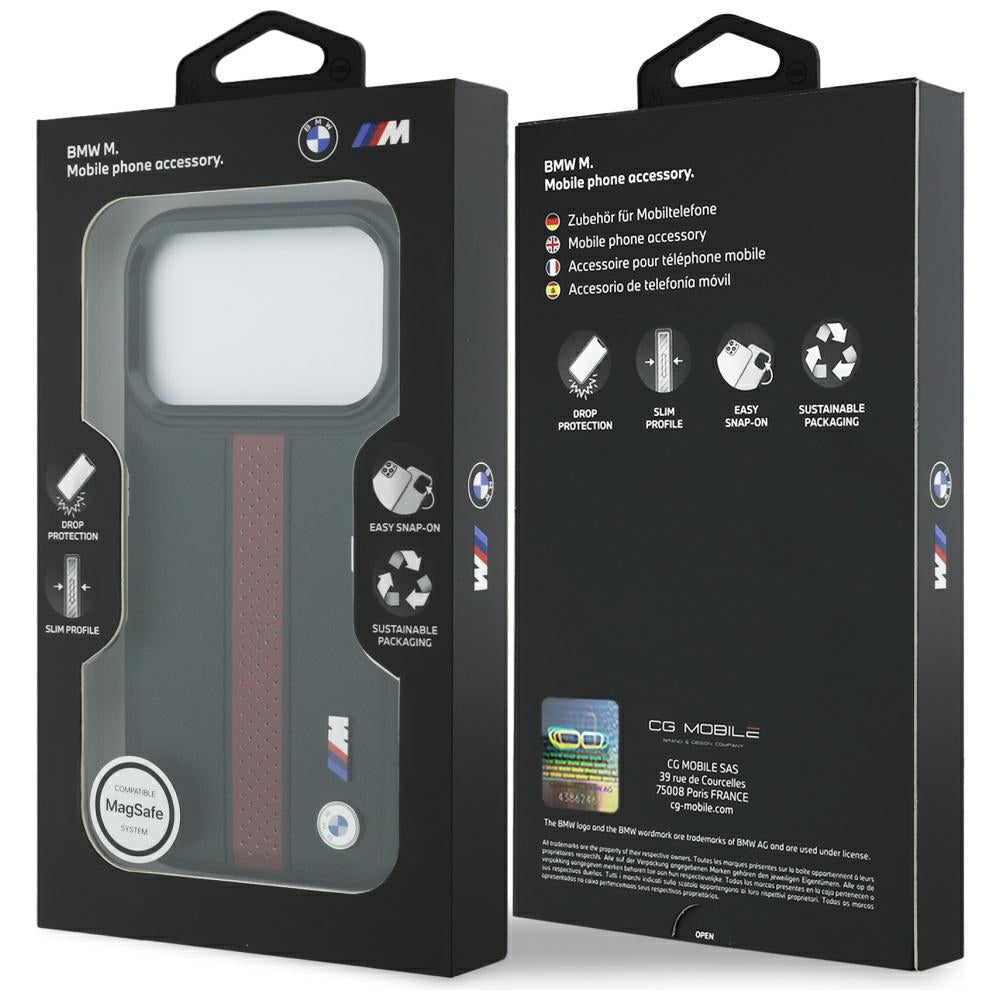 BMW MagSafe dėklas iPhone 17 Pro – raudonas