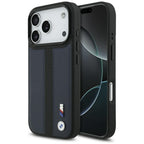 BMW M perforuotas juostelinis logotipas MagSafe Dėklas, skirtas iPhone 17 Pro - Navy Blue