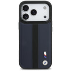 BMW M perforuotas juostelinis logotipas MagSafe Dėklas, skirtas iPhone 17 Pro - Navy Blue