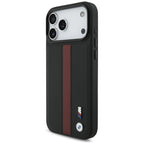 BMW M perforuotas juostelinis logotipas MagSafe Dėklas, skirtas iPhone 17 Pro Max - Red