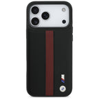 BMW M perforuotas juostelinis logotipas MagSafe Dėklas, skirtas iPhone 17 Pro Max - Red