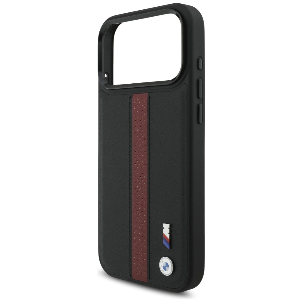 BMW M perforuotas juostelinis logotipas MagSafe Dėklas, skirtas iPhone 17 Pro Max - Red
