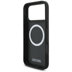 BMW M Perforated Stripe Logo MagSafe dėklas, skirtas iPhone 17 Pro Max - Tamsiai mėlynas -- iPhone 17 Pro Max