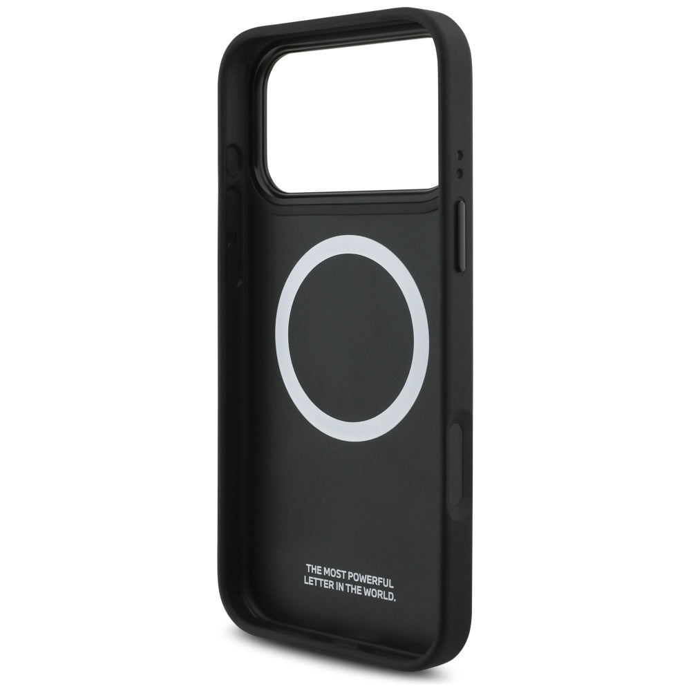 BMW M perforuotas juostelinis logotipas MagSafe Dėklas, skirtas iPhone 17 Pro Max - Gray