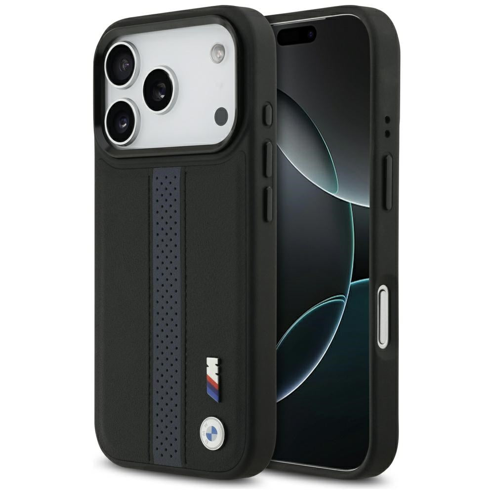 BMW M perforuotas juostelinis logotipas MagSafe Dėklas, skirtas iPhone 17 Pro - Blue