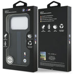 BMW M perforuotas juostelinis logotipas MagSafe Dėklas, skirtas iPhone 17 Pro - Blue