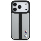 BMW M perforuotas juostelinis logotipas MagSafe Dėklas, skirtas iPhone 17 Pro - Gray