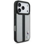 BMW M perforuotas juostelinis logotipas MagSafe Dėklas, skirtas iPhone 17 Pro - Gray