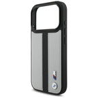 BMW M perforuotas juostelinis logotipas MagSafe Dėklas, skirtas iPhone 17 Pro - Gray