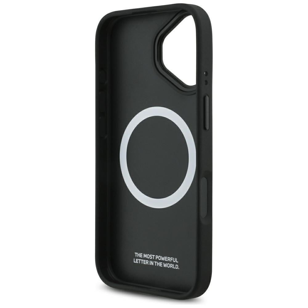 BMW M Quilted Logo MagSafe dėklas iPhone 17 – juodas