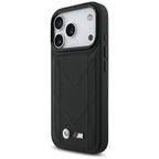 BMW M Quilted MagSafe dėklas iPhone 17 Pro – juodas