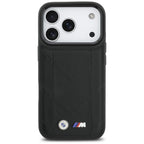 BMW M Quilted MagSafe dėklas iPhone 17 Pro – juodas