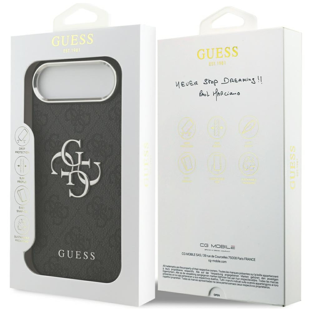 Guess 4G Big 4G Classic Logo dėklas, skirtas iPhone 17 Air - juodas