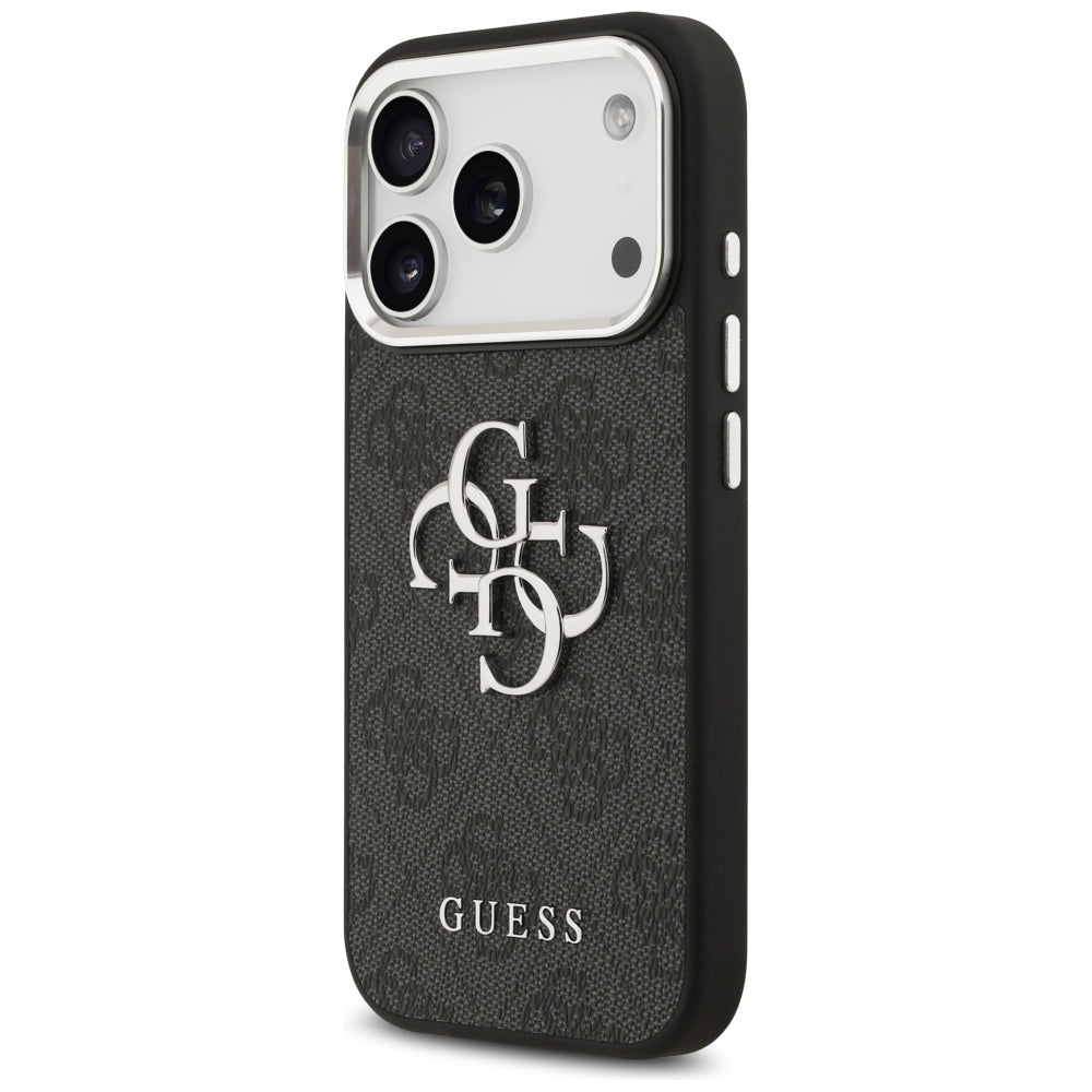 Guess 4G Big 4G Classic Logo dėklas, skirtas iPhone 17 Pro - juodas