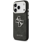 Guess 4G Big 4G Classic Logo dėklas, skirtas iPhone 17 Pro - juodas