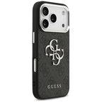 Guess 4G Big 4G Classic Logo dėklas, skirtas iPhone 17 Pro - juodas