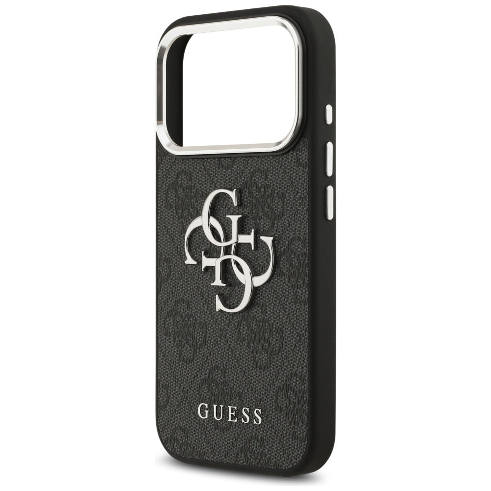 Guess 4G Big 4G Classic Logo dėklas, skirtas iPhone 17 Pro - juodas