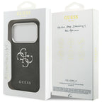 Guess 4G Big 4G Classic Logo dėklas, skirtas iPhone 17 Pro - juodas