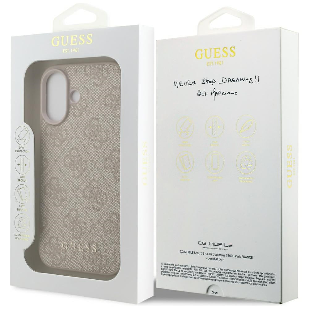Guess 4G Classic dėklas iPhone 17 - Rožinis -- iPhone 17