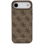 Guess 4G Classic dėklas iPhone 17 Air – rudas