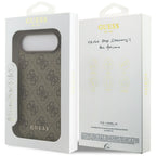 Guess 4G Classic dėklas iPhone 17 Air – rudas