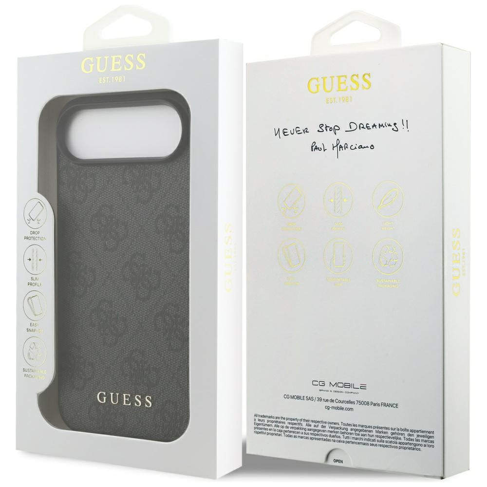 Guess 4G Klasikinis iPhone dėklas 17 Air - juodas -- Cell phone cases and covers