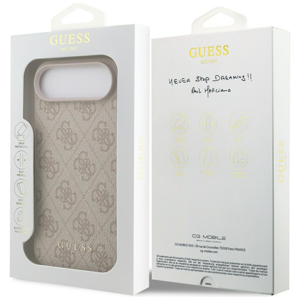 Guess 4G Classic dėklas iPhone 17 Air – rožinis