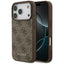 Guess 4G Classic dėklas iPhone 17 Pro – rudas -- iPhone 17 Pro
