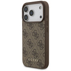 Guess 4G Classic dėklas iPhone 17 Pro – rudas -- iPhone 17 Pro