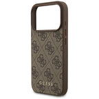 Guess 4G Classic dėklas iPhone 17 Pro – rudas -- iPhone 17 Pro
