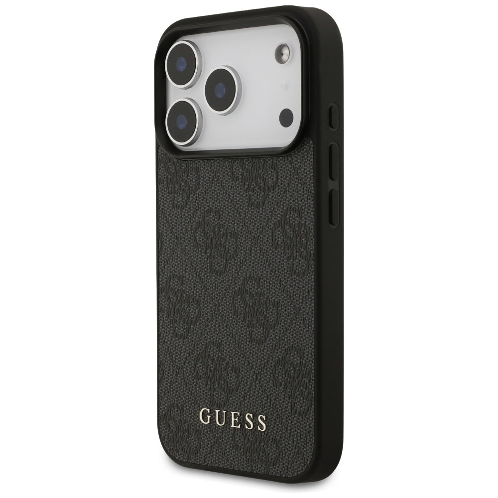 Guess 4G Classic dėklas iPhone 17 Pro – juodas
