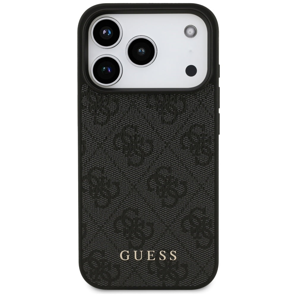 Guess 4G Classic dėklas iPhone 17 Pro – juodas