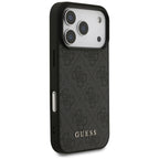 Guess 4G Classic dėklas iPhone 17 Pro – juodas