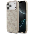 Guess 4G Classic dėklas iPhone 17 Pro Max – rožinis -- iPhone 17 Pro Max