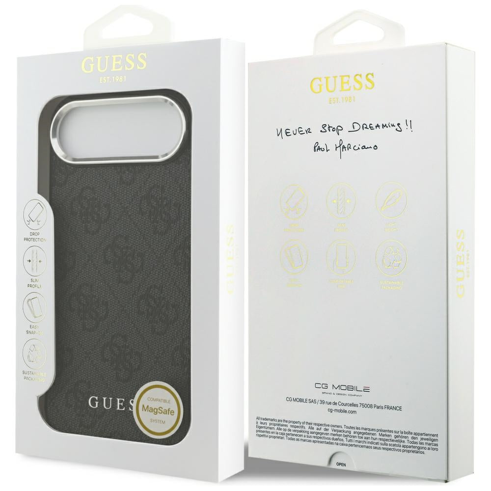 Guess 4G Classic Logo MagSafe dėklas iPhone 17 Air - juodas
